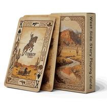 Cartas de baralho estilo western cowboy vintage strublfe