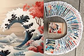 Cartas de baralho FLONZGIFT, Roaring Waves e Majestic Beasts