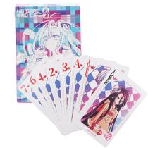 Cartas de baralho No Game No Life Anime 54 unidades/pacote Cartas de baralho No Game No Life Anime 54 unidades/pacote