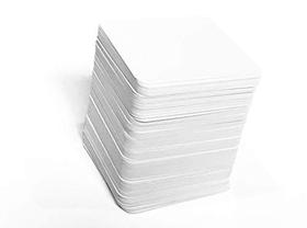 Cartas de baralho quadradas em branco (2,75 quadrado e acabamento fosco) 200 cartas em branco, cartões flash, cartas de jogo de tabuleiro, guia de estudo e cartões de notas