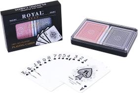 Cartas de Baralho Royal - 100% Plástico - 2 Decks - Tamanho Poker Cartas de Baralho Royal - 100% Plástico - 2 Decks - Tamanho Poker