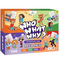 Cartas de Conversa Clever Fox Play Quem O Quê Por Quê Mega Pack