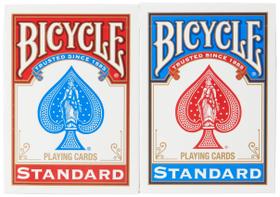 Cartas de jogar Bicycle Poker tamanho 2, pacote com 2, vermelho e azul
