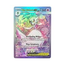 Cartas De Jogo Clássicas De Anime Dragonite Charizard Lucario Gardevoir EX Pokemon Mega2, Brinquedos