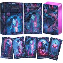 Cartas de tarô Love BWTY Original Unique Pink com livro-guia Cartas de tarô Love BWTY Original Unique Pink com livro-guia