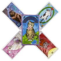 Cartas de Tarot Gato Fofo - 78 Cartas Oracle em Inglês para Adivinhação