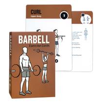Cartas de Treino ELAORY Barra com 62 Exercícios para Mulheres e Homens Cartas de Treino ELAORY Barra com 62 Exercícios para Mulheres e Homens