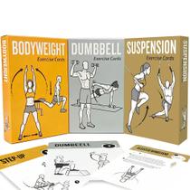Cartas de Treino ELAORY com Peso Corporal, Halteres e Suspensão Cartas de Treino ELAORY com Peso Corporal, Halteres e Suspensão