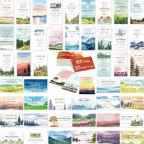Cartas de Versículos Bíblicos Gethelud 100 unidades 50 diseños acuarela Cartas de Versículos Bíblicos Gethelud 100 unidades 50 diseños acuarela