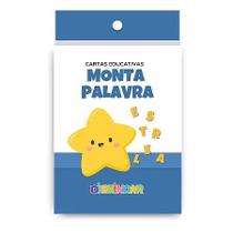 Cartas educativas monta palavra