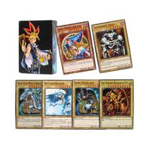 Cartas Holográficas De Yugioh Em Inglês 66-148PCS Com Caixa De Metal Yu Gi Oh Blue Eyes Exodia Duel