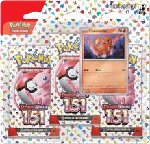 Cartas Pokémon Blister Triplo Charmander Escarlate Violeta 151
