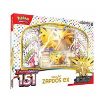 Cartas Pokémon Box Coleção Especial 151 Zapdos Ex - Copag