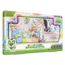 Cartas Pokémon Box Coleção Paldea Sprigatito c/ Miraidon Ex Copag