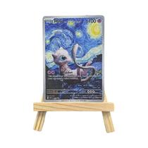 Cartas Pokémon Do Museu Van Gogh, Pikachu Raro, Mew, Charizard, Eevee, Presente Clássico De Jogo De