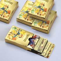 cartas pokemon dourada 55 peças + brinde surpresa a pronta entrega pequeno meu