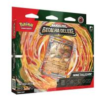 Cartas Pokémon Estampas Ilustradas - Baralho Batalha Deluxe Ninetales EX - Copag