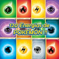 Lote com 10 energias básicas ou kit com 80 energias (10 de cada tipo) -  Pokémon TCG COPAG