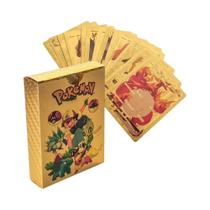 Cartas Raras De Pokémon Gold Black Vmax GX Charizard Mewtwo 55PCS Caixa De Treinador De Batalha Para