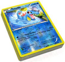 Cartas únicas aleatórias de Pokémon Reverse Foil, lote de 25