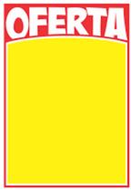 Cartaz amarelo oferta - 42x60 (a2) - pct. com 100 unidades Cartaz amarelo oferta - 42x60 (a2) - pct. com 100 unidades
