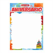 Cartaz aniversário 15x21 - (a5) pct. com 100 unidades - sanpub Cartaz aniversário 15x21 - (a5) pct. com 100 unidades - sanpub