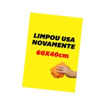 Cartaz De Oferta AMARELO LISO 60x40cm - Reutilizável - Pode Apagar - Ofertão Cartazes