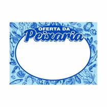 Cartaz de Oferta Peixaria e Peixe 21 x 29,7cm Papel Duplex 25 unidades