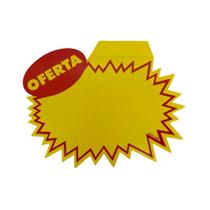 Cartaz de Oferta Splash com Aba 16x21,5cm Papel Duplex 100 unidades