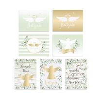 Cartaz Decorativo Batizado Anjo Papilloo