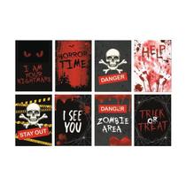 Cartaz Decorativo Help Halloween 2024 - 8 Un