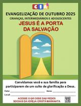 Cartaz Informativo para Evento: Evangelização de Crianças, Intermediários e Adolescentes - Março 2025 - 5 Unidades