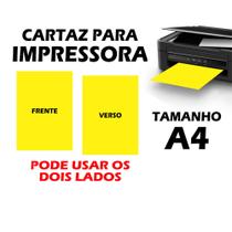 Cartaz LISO para Impressora - pode usar os dois Lados - Tamanho A4