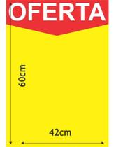 Cartaz Marcação Oferta Amarelo A2 250g 60x42cm 100unid Radex