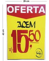 Cartaz Marcação Oferta Amarelo A3 250g 29x42cm 100unid Radex