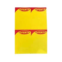 Cartaz Oferta A4 Serrilhado em 4 para Impressora Papel Off Set 120g 100 unidades