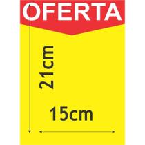 Cartaz para Marcação de Oferta Amarelo A5 250G 15X21CM - Pacote com 100 Unidades