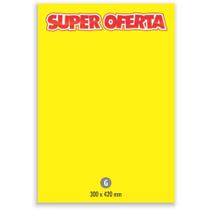 Cartaz para Marcação de Oferta Grande 30X42CM Amarelo - Pacote com 10 Cartaz para Marcação de Oferta Grande 30X42CM Amarelo - Pacote com 10