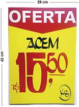 Cartaz Para Marcacao Oferta Amarelo A3 250G 29X42Cm