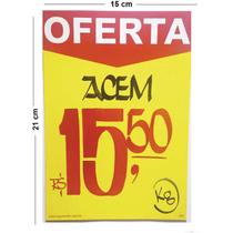 Cartaz para Marcacao Oferta Amarelo A5 250G 15X21CM