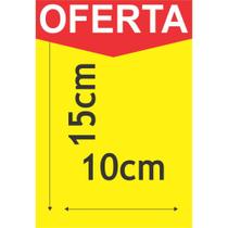 Cartaz para Marcação Oferta Amarelo A6 10X15CM250G PCT com 25