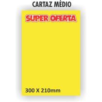Cartaz para Marcacao Oferta Medio 30X21CM. Amarelo