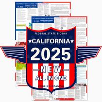 Cartaz sobre legislação trabalhista ZLODEPIP 2025 California State & OSHA 24x36