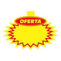 Cartaz Splash Oferta Supermercado 20x16cm Com Aba 80 Un. Cartaz Splash Oferta Supermercado 20x16cm Com Aba 80 Un.