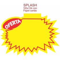 Cartaz Splash Papel Cartão Com Aba 18x13cm - 100 Un