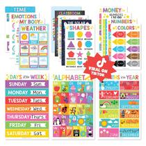 Cartazes educacionais Hadley Designs para sala de aula e jardim de infância