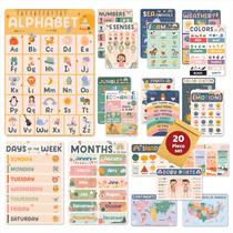 Cartazes educacionais jackinthebox 20 Boho Pre K para crianças Cartazes educacionais jackinthebox 20 Boho Pre K para crianças
