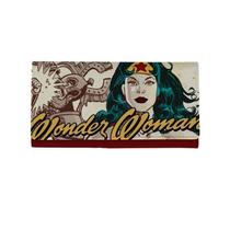 Carteira Alça PU Mulher Maravilha Face Vintage DC Warner