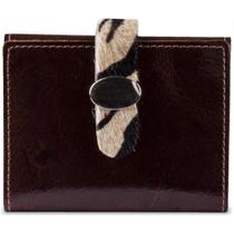 Carteira Animal Print de Couro Artlux
