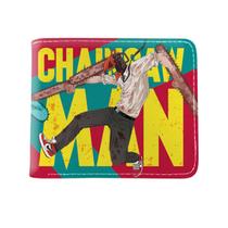 Carteira: Anime Chainsaws, bolsa de moedas dobrável em couro masculino Carteira: Anime Chainsaws, bolsa de moedas dobrável em couro masculino